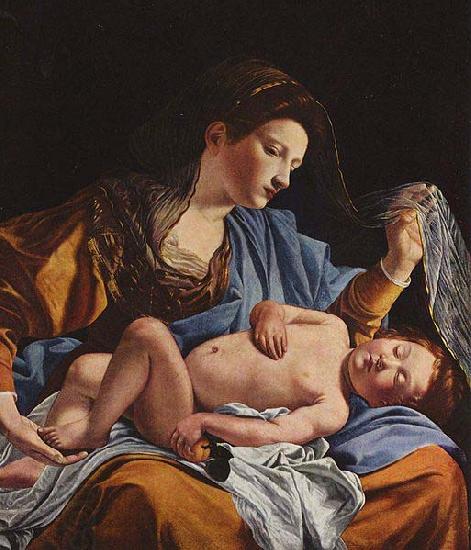 Orazio Gentileschi Madonna with Child by Orazio Gentileschi. China oil painting art